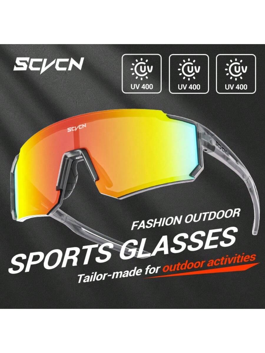 SCVCN Cycling Sports Glasses, Classic Design For Men And Women, Mountain Bike Road Bike Racing Glasses, Outdoor Golf Fishing Climbing Hiking Vacation Camping Accessories