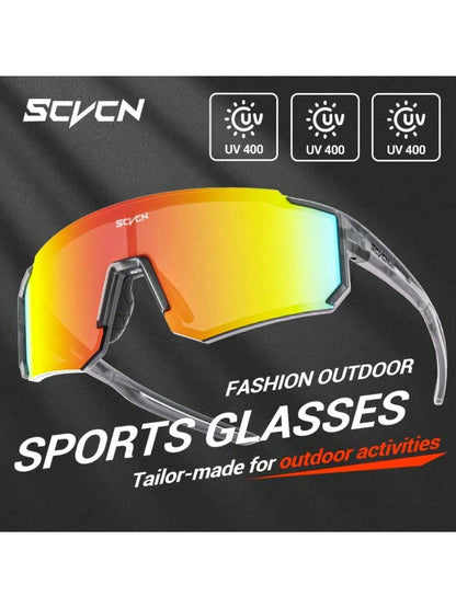SCVCN Cycling Sports Glasses, Classic Design For Men And Women, Mountain Bike Road Bike Racing Glasses, Outdoor Golf Fishing Climbing Hiking Vacation Camping Accessories