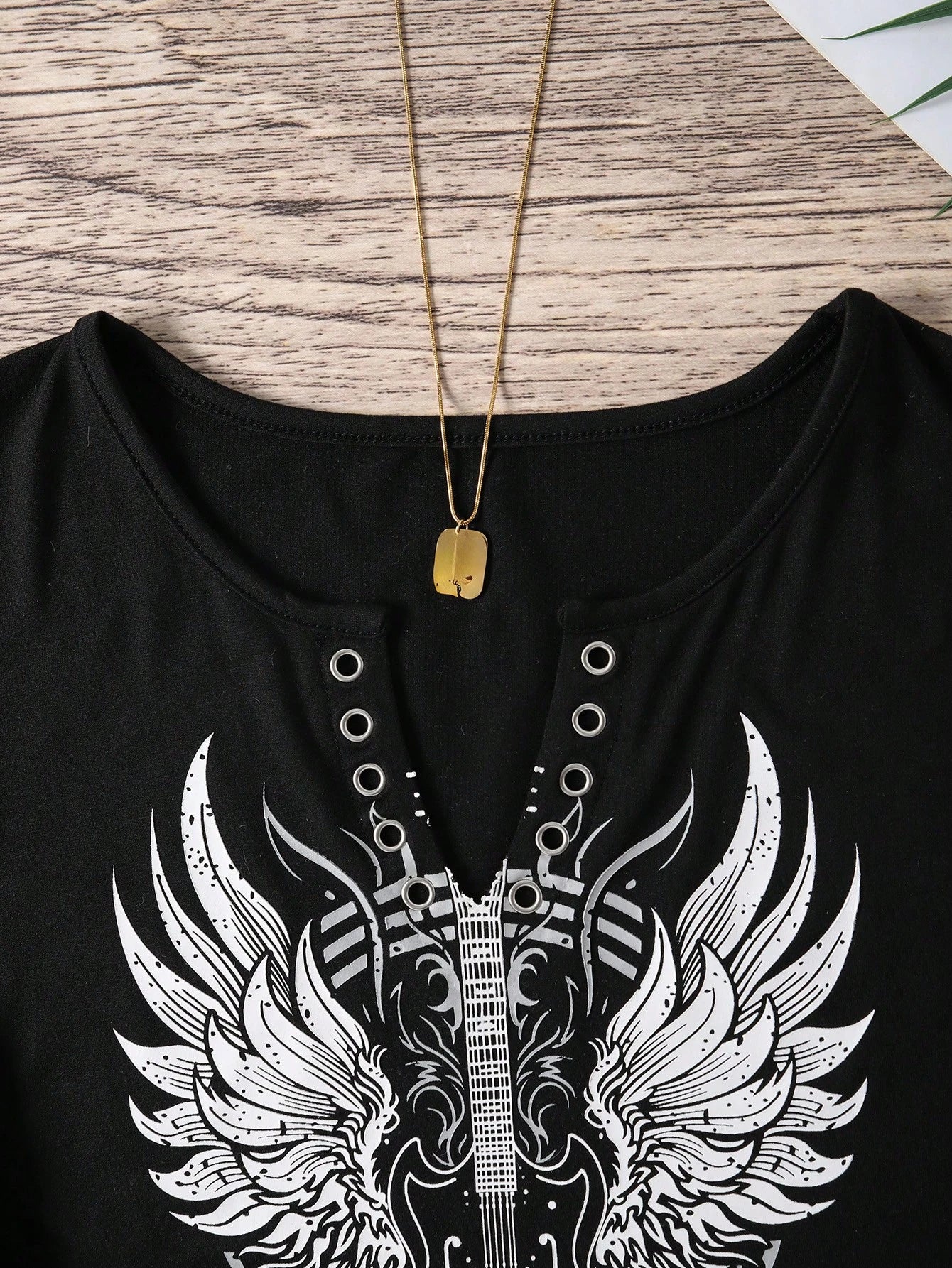 Selamara Women'S Sleeveless Tank Top For Summer With Angel Wings & Guitar Print Graphic Tees Women Tops