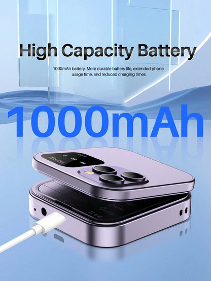 SERVO I16 Pro Mini Folding Phone 2G GSM Dual SIM Quick Dial Video Player 3.5mm Earphone Jack FM Flip Phone