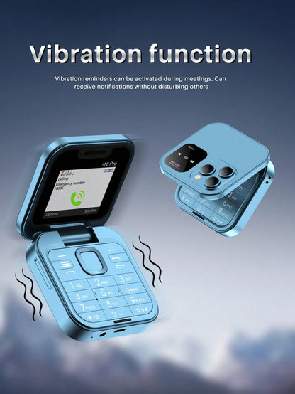 SERVO I16 Pro Mini Folding Phone 2G GSM Dual SIM Quick Dial Video Player 3.5mm Earphone Jack FM Flip Phone