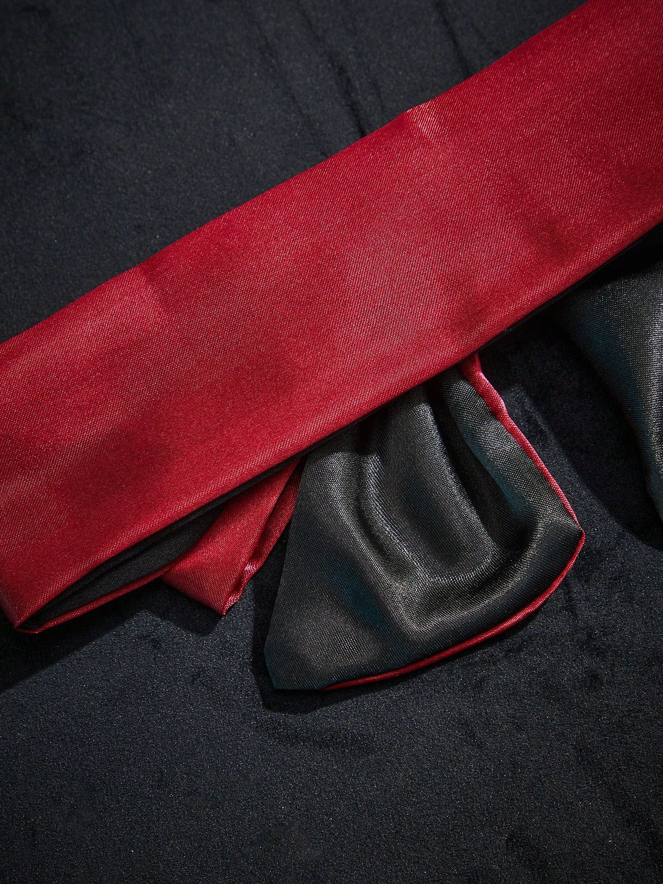 Sexy Satin Blindfold, Red Silk Eye Mask For Women, Romantic Lingerie Accessory, Soft Bedroom Blindfold For Date Night & Role Play