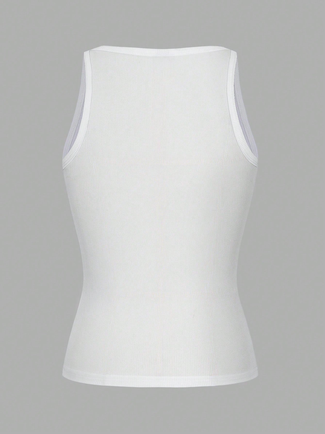 Sexy Sleeveless Knitted Crop Top, Fitted Sports Camisole