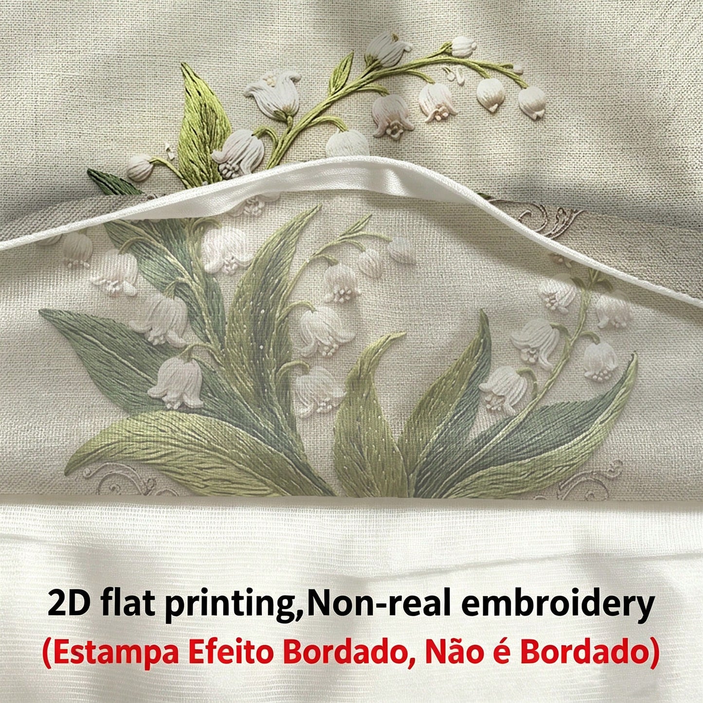 shangxia 2pcs Lily Of The Valley Pattern Pillow Covers, Vintage Botanical Embroidery Print Cushion Covers, Suitable For Living Room, Bedroom, Holidays, Parties (No Pillow Insert) (No Embroidery) (Mult