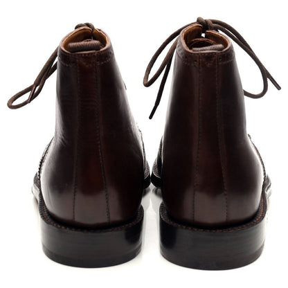 'Sharp' Dark Brown Leather Brogues Boots UK 7.5 G