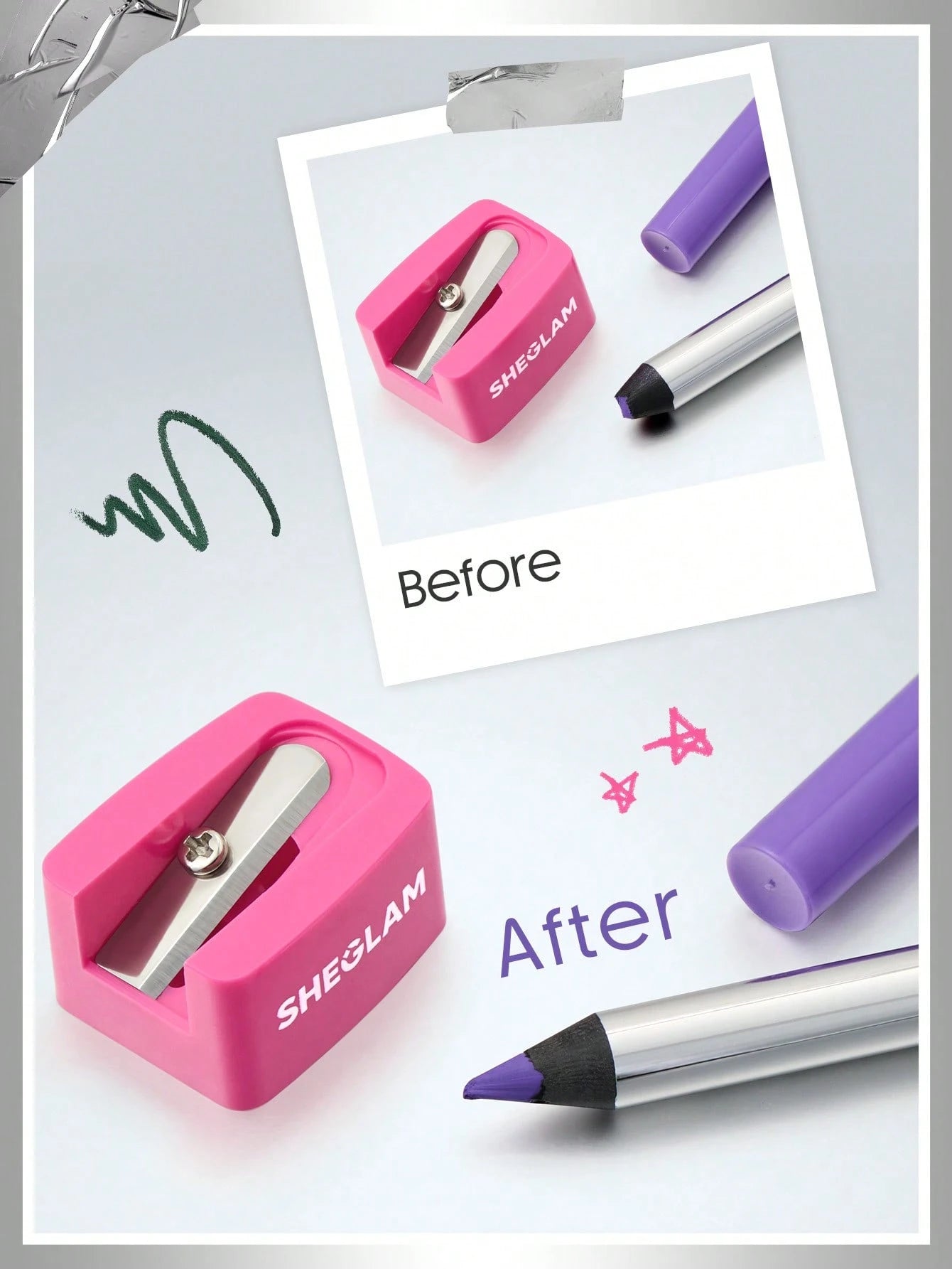 SHEGLAM Boldline Gel Liner Sharpener Brand Beauty Cosmetic Makeup For Women And Girls