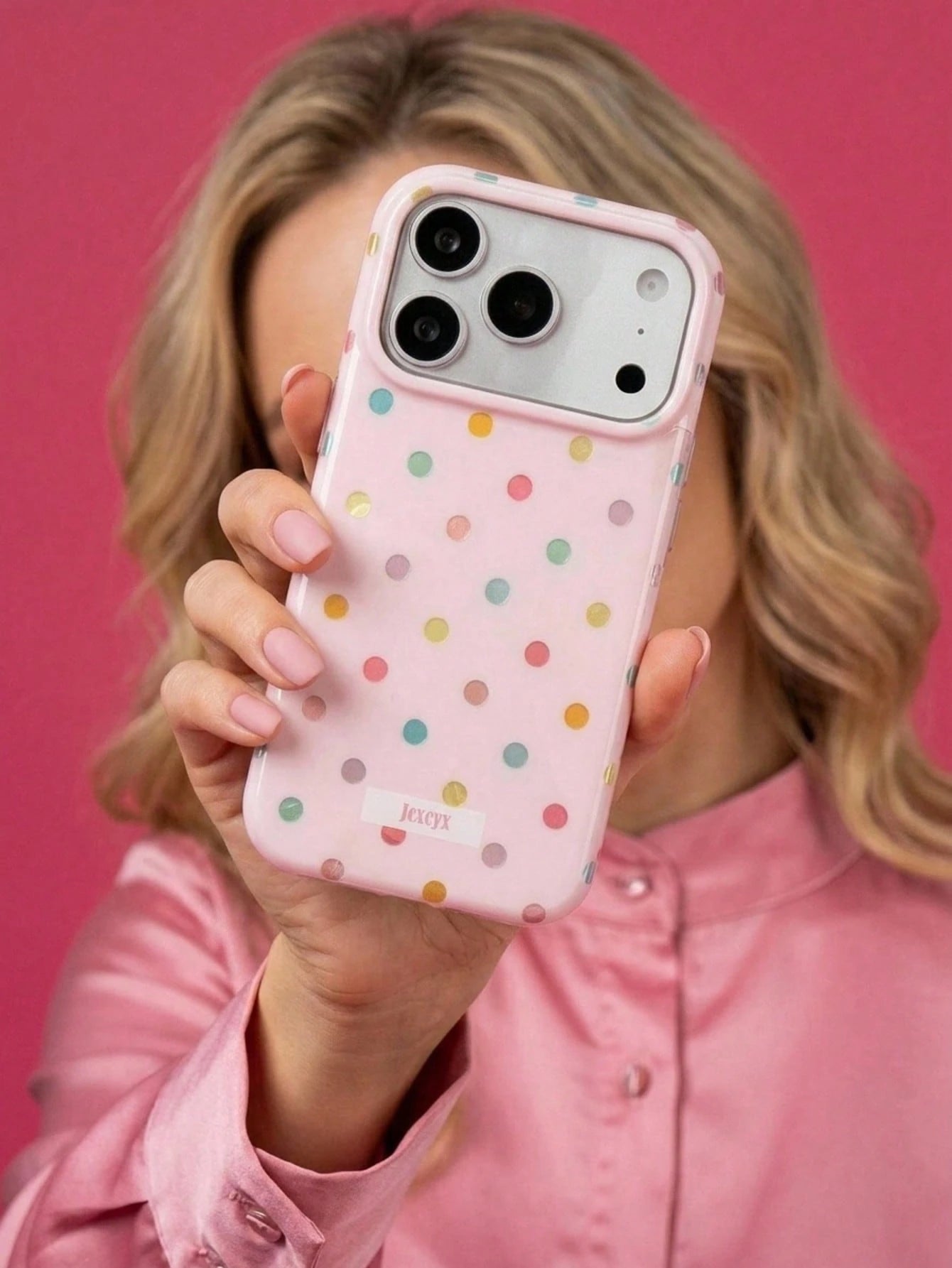 ShellaStory Cute Colorful Polka Dot Glacier Texture Soft Phone Case Compatible With IPhone 17 Pro Max, 17 Pro, 17 Air, 17, 12, 13, 14, 15, 16 Pro Max, 14 Plus, 15 Plus, 16 Plus, 11, 17, 16, 15, 14, 13