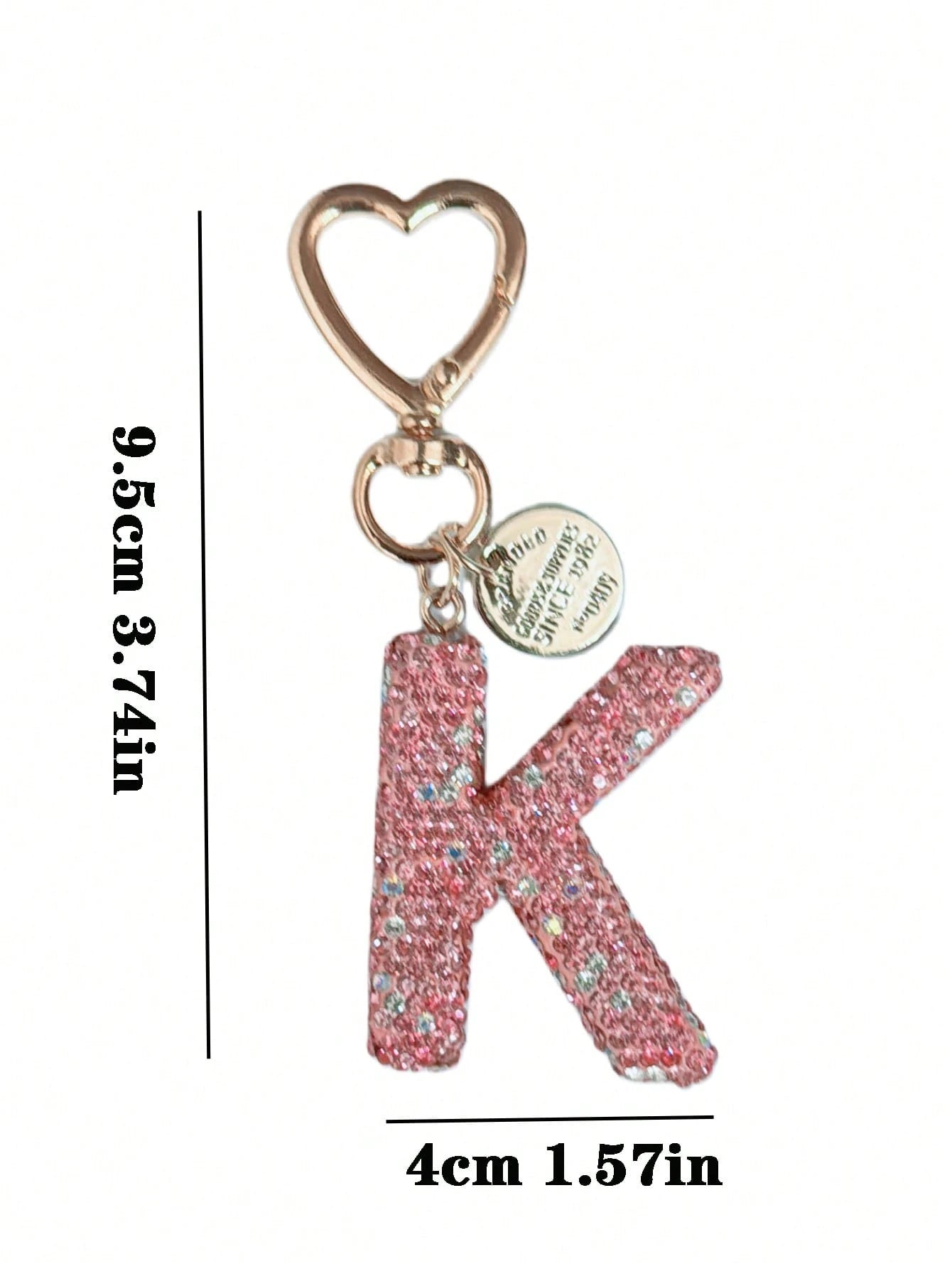 Shiny Rhinestone Letter Keychain- Lucky Crystal Pendant, Sparkling Alloy Charm, Suitable For Bags And Backpacks- Perfect Gift For Birthdays And Special Occasions, Key Chain, Ring, Bag, Backpack Char