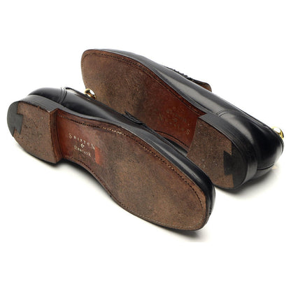 Shipton & Heneage 'Arundel' Black Leather Loafers UK 8 E