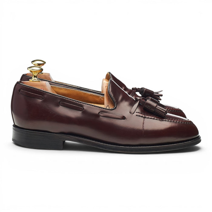 Shipton & Heneage 'Harrow' Burgundy Leather Tassel Loafers UK 6.5 EX