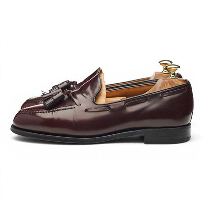 Shipton & Heneage 'Harrow' Burgundy Leather Tassel Loafers UK 6.5 EX