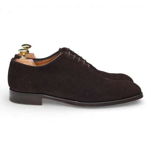 Shipton & Heneage 'Stuart' Dark Brown Suede Wholecut Oxford UK 7.5 F