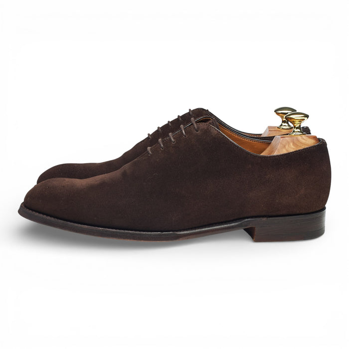 Shipton & Heneage 'Stuart' Dark Brown Suede Wholecut Oxford UK 7.5 F