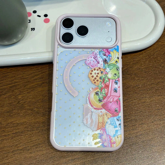 Shopkins Cartoon Print Phone Case, Sleek Magnetic Clear Casing, Suitable Cover For Iphone 17 Phone Case 16 Pro Max 15 Plus 14 13 12 11 And S26Ultra S25Plus S24 S23 S22