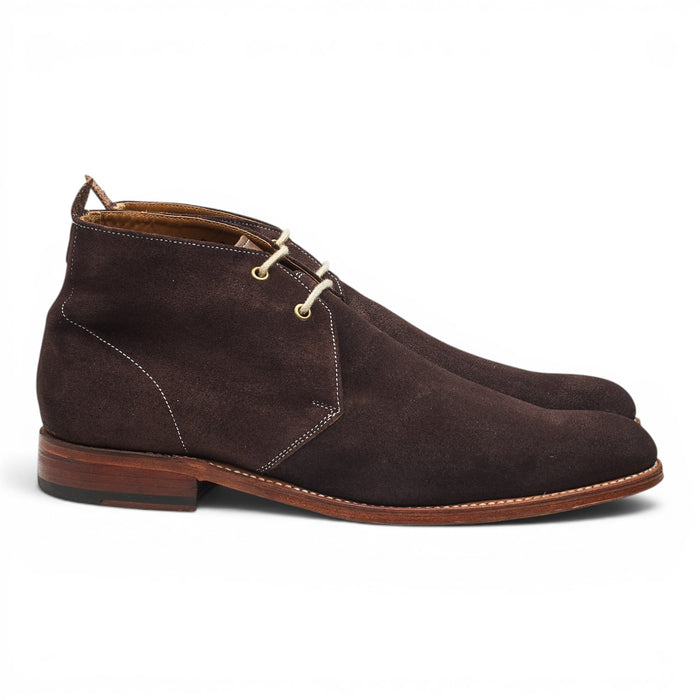 'Silas' Dark Brown Suede Chukka Boots UK 7 F