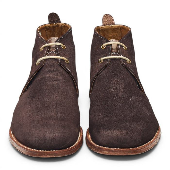 'Silas' Dark Brown Suede Chukka Boots UK 7 F