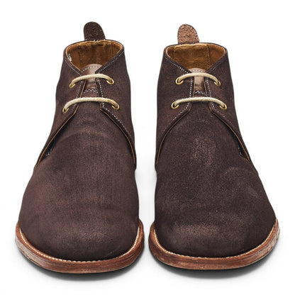 'Silas' Dark Brown Suede Chukka Boots UK 7 F