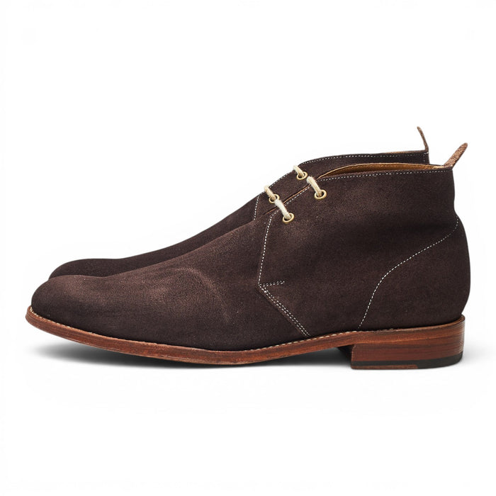 'Silas' Dark Brown Suede Chukka Boots UK 7 F