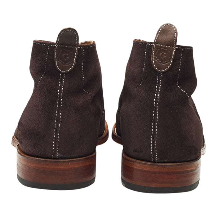 'Silas' Dark Brown Suede Chukka Boots UK 7 F