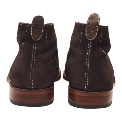 'Silas' Dark Brown Suede Chukka Boots UK 7 F
