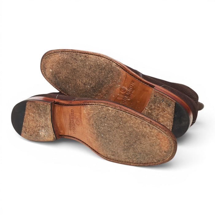 'Silas' Dark Brown Suede Chukka Boots UK 7 F