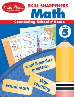 Skill Sharpeners: Math, Grade 5 Workbook (Paperback) By Evan-Moor Educational Publishers
