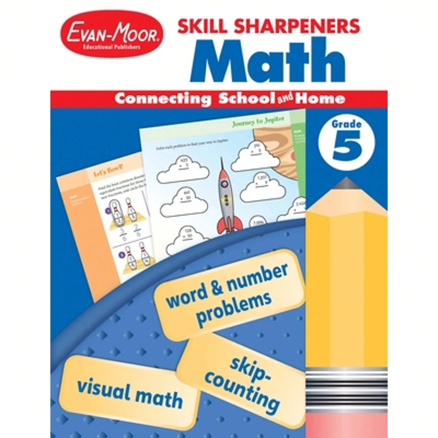 Skill Sharpeners: Math, Grade 5 Workbook (Paperback) By Evan-Moor Educational Publishers