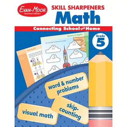 Skill Sharpeners: Math, Grade 5 Workbook (Paperback) By Evan-Moor Educational Publishers