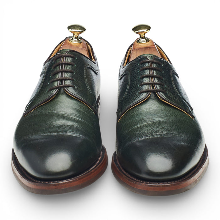 'Skye' Olive Green Grain Leather Debry UK 7.5 F