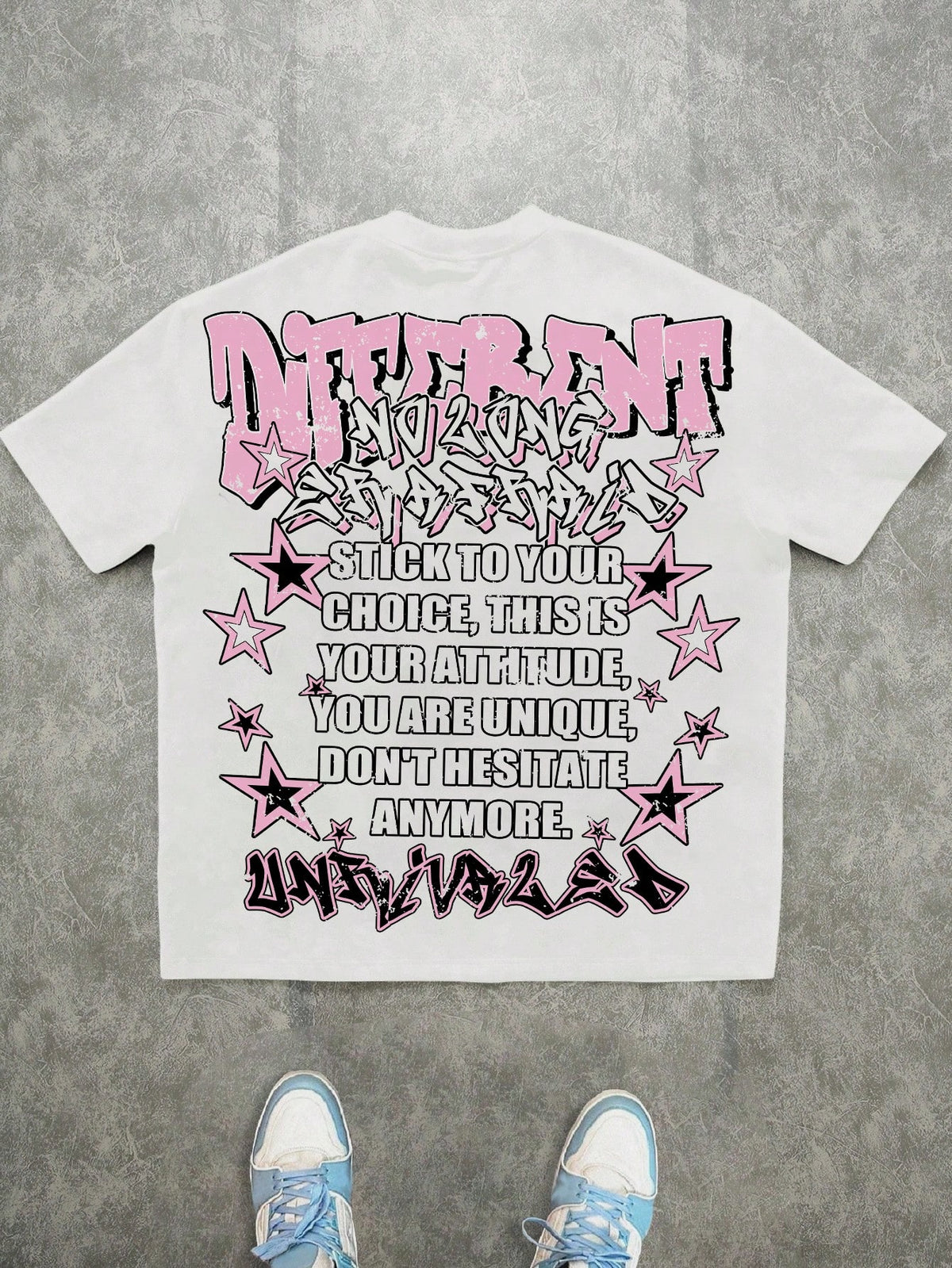 Slaydiva Casual Minimalist Round Neck Short Sleeve Loose T-Shirt For Women, Suitable For Street, Hip Hop Portrait Print, Suitable For Black Hip Hop