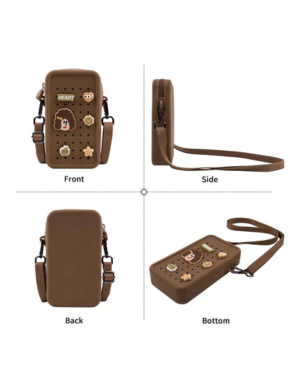 Small Crossbody Bag With Charms Cell Phone Purse Wallet With Adjustable Strap For All IPhone, IPad,Android Phone,And Most Smartphone Gifts For Family,Friends,Kids,Birthday,Christmas, Winter, Girlfrien