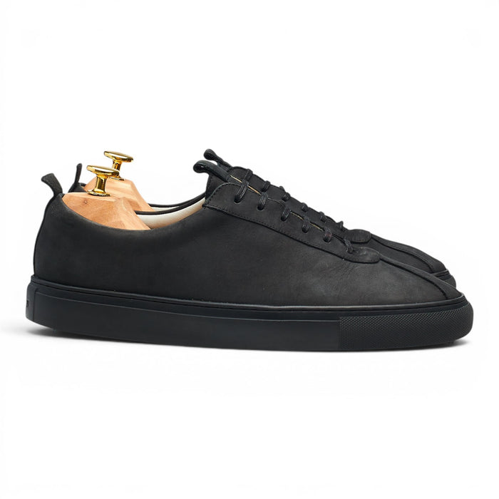 'Sneaker 1' Black Nubuck Sneakers UK 8 G