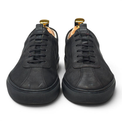 'Sneaker 1' Black Nubuck Sneakers UK 8 G