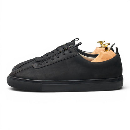 'Sneaker 1' Black Nubuck Sneakers UK 8 G