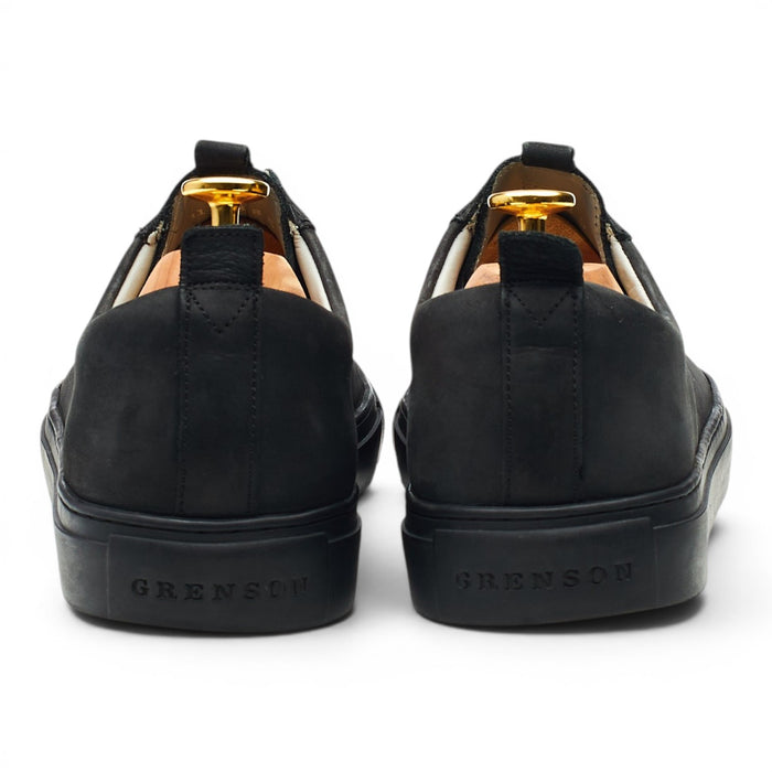 'Sneaker 1' Black Nubuck Sneakers UK 8 G