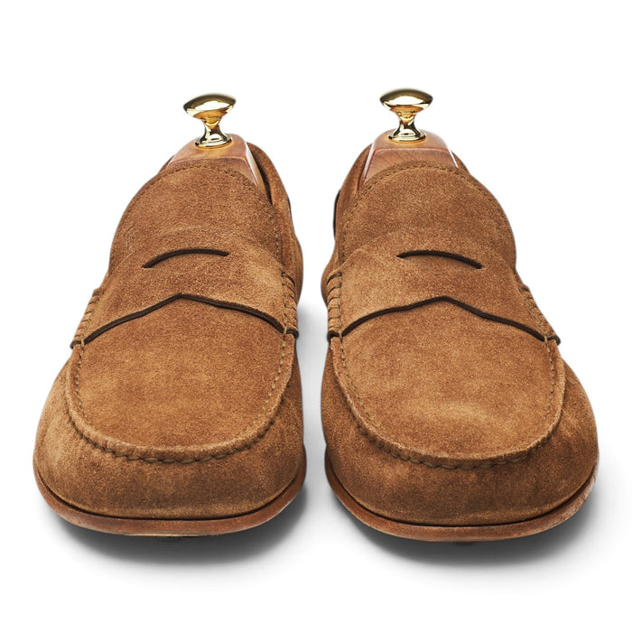 Snuff Brown Suede Loafers UK 10
