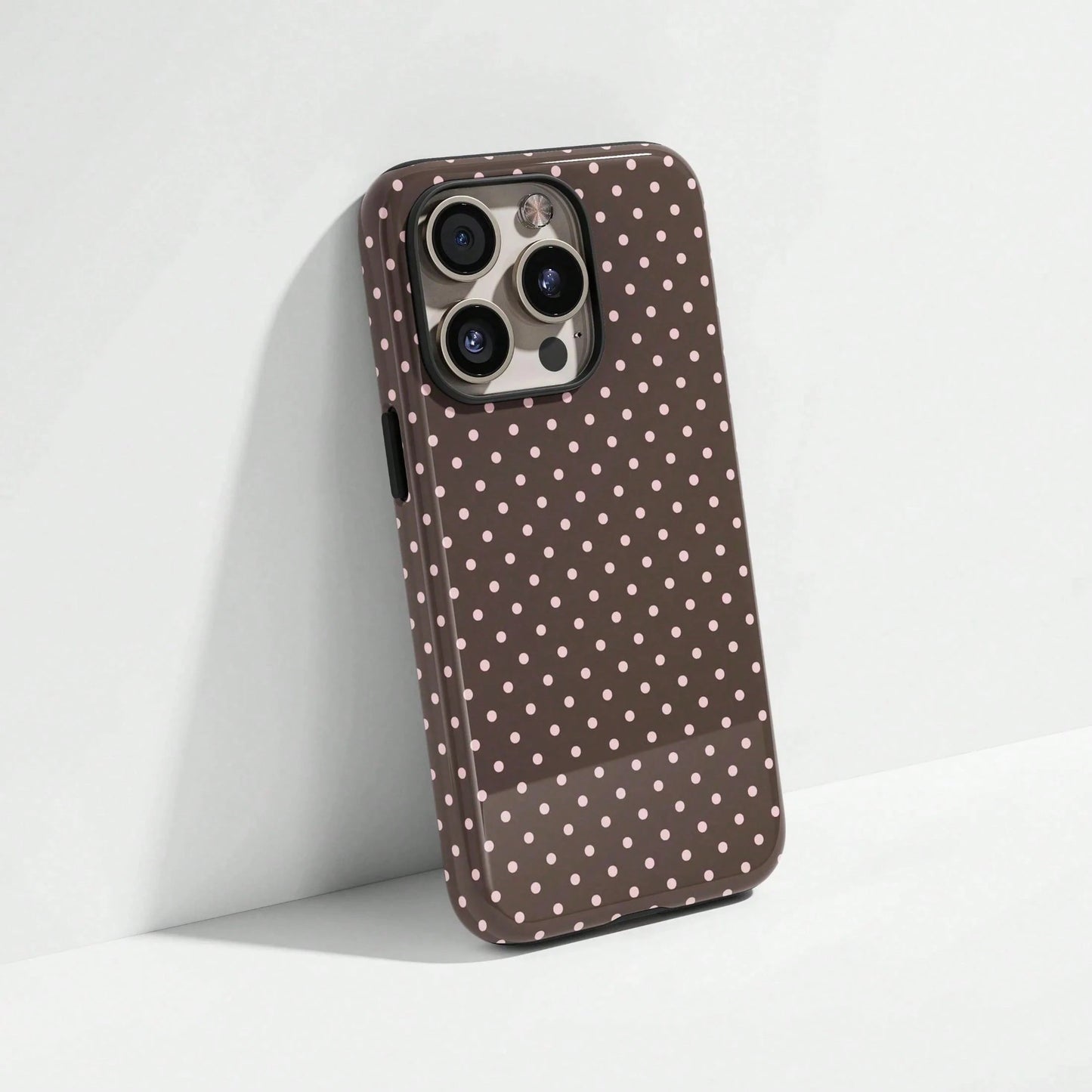 Soft & Cute White Polka Dot Phone Case, Y2K Style, Compatible With IPhone 17/16/15/14/13/12/11 Pro Max
