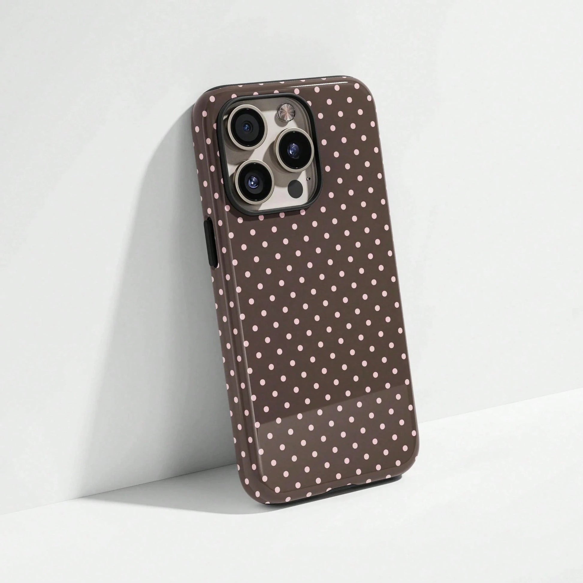 Soft & Cute White Polka Dot Phone Case, Y2K Style, Compatible With IPhone 17/16/15/14/13/12/11 Pro Max