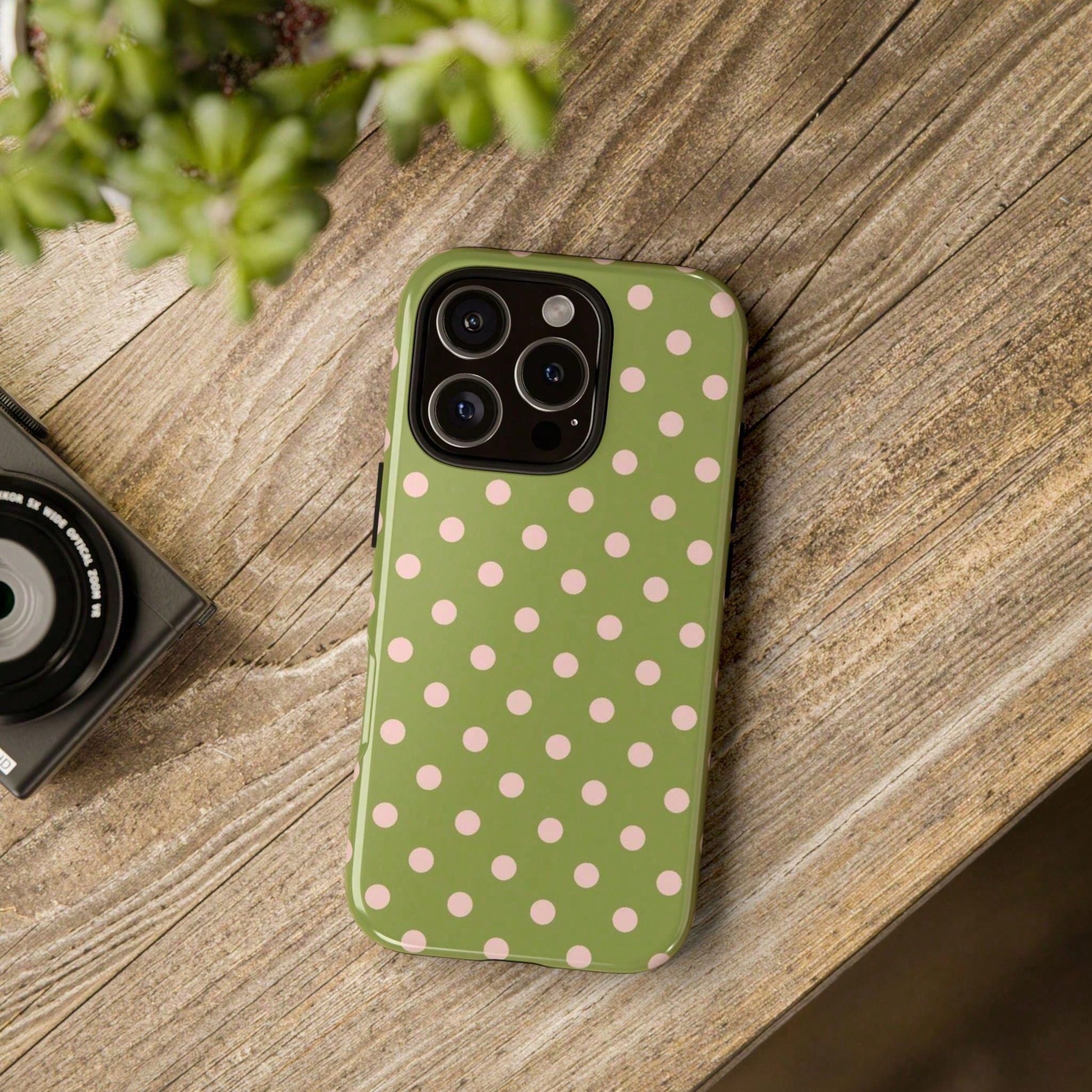Soft & Cute White Polka Dot Phone Case, Y2K Style, Compatible With IPhone 17/16/15/14/13/12/11 Pro Max