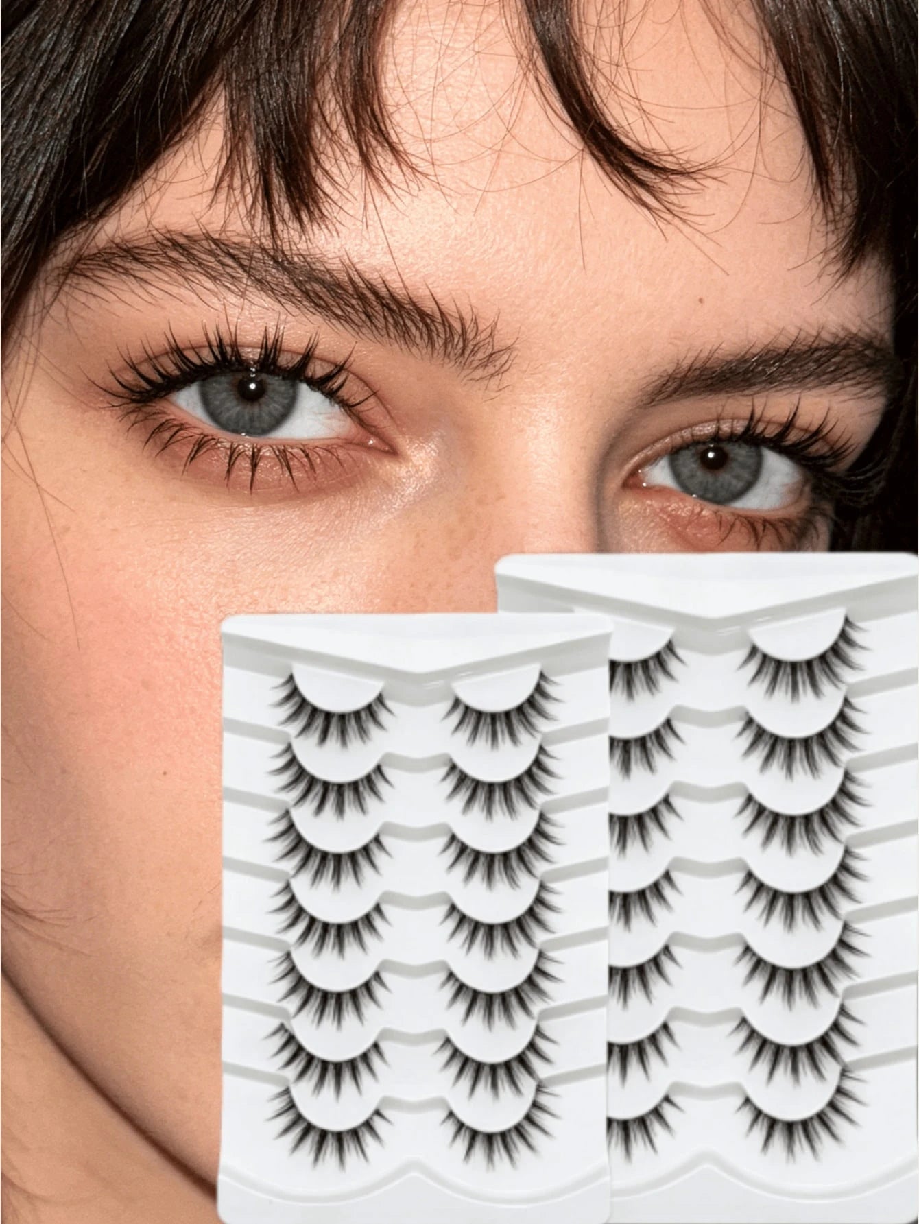 Soft Hybrid Volume Thai Makeup Lashes Natural Bushy Not Too Heavy Faux Mink Eyelashes Daily Travel Party Multipack