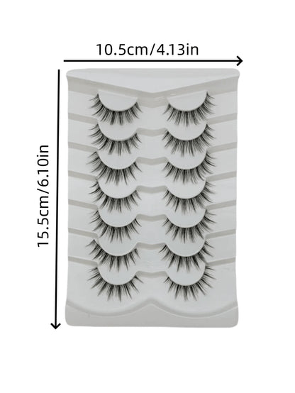Soft Hybrid Volume Thai Makeup Lashes Natural Bushy Not Too Heavy Faux Mink Eyelashes Daily Travel Party Multipack