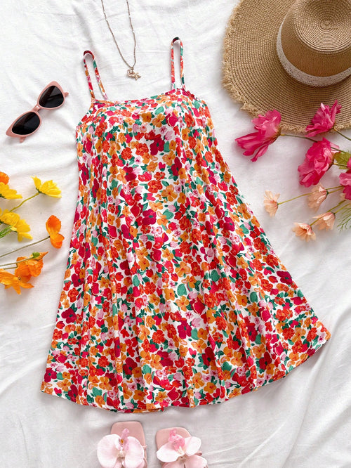 Soleia Women's Floral Printed Cami Dress