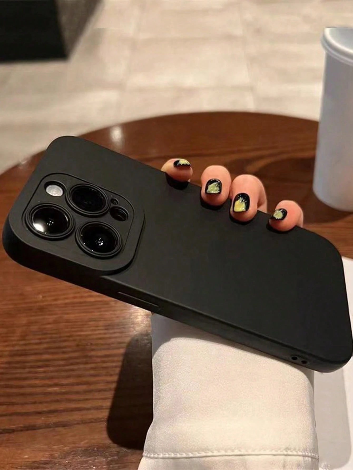 Solid Color Silicone Shockproof 1pc Angel Eye Full Coverage Shock-Resistant Silicone Phone Case Compatible With IPhone 16/15 Pro Max/14/13/11, Compatible With Galaxy, Compatible With Vivo, Compatible