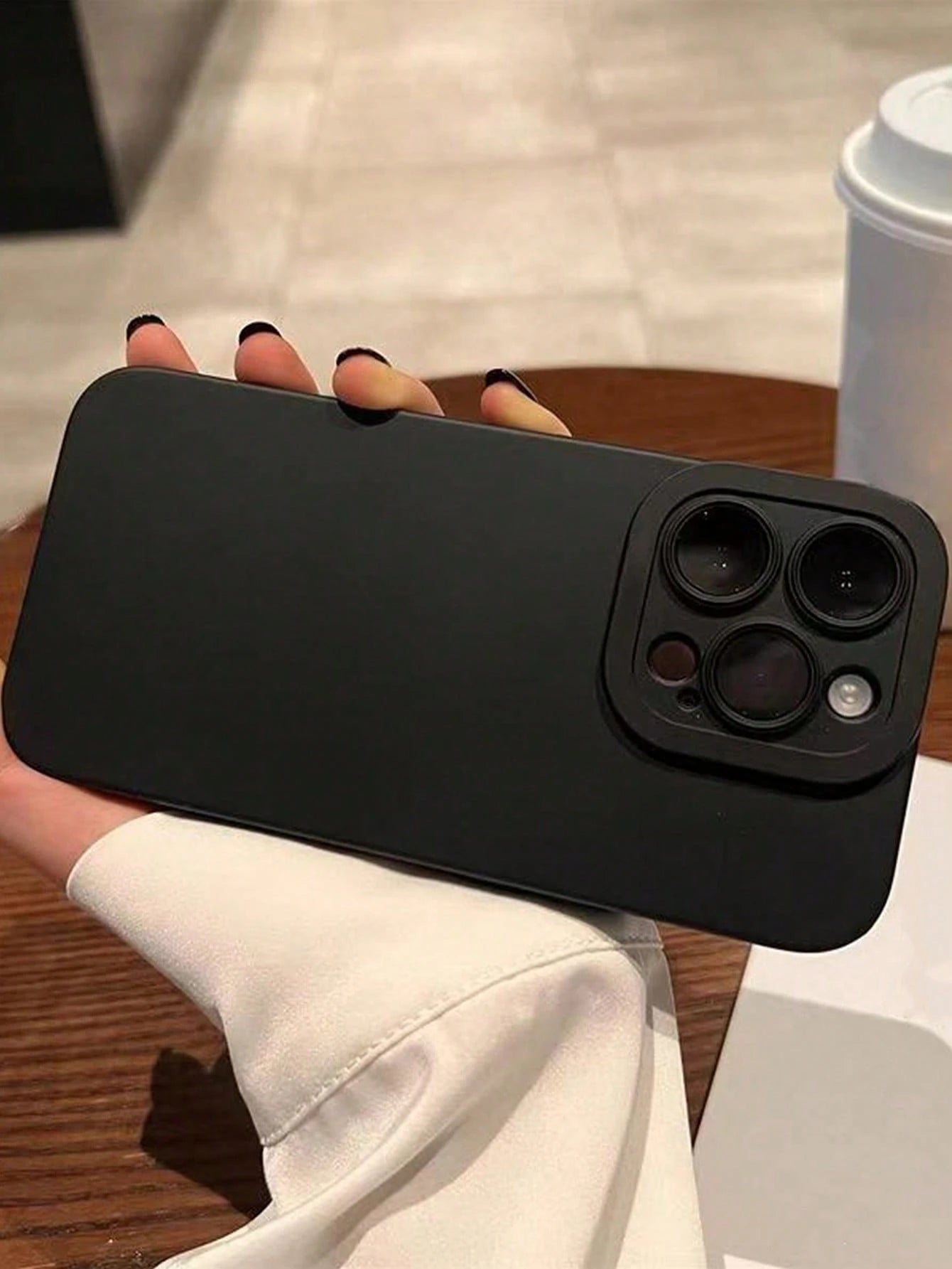 Solid Color Silicone Shockproof 1pc Angel Eye Full Coverage Shock-Resistant Silicone Phone Case Compatible With IPhone 16/15 Pro Max/14/13/11, Compatible With Galaxy, Compatible With Vivo, Compatible