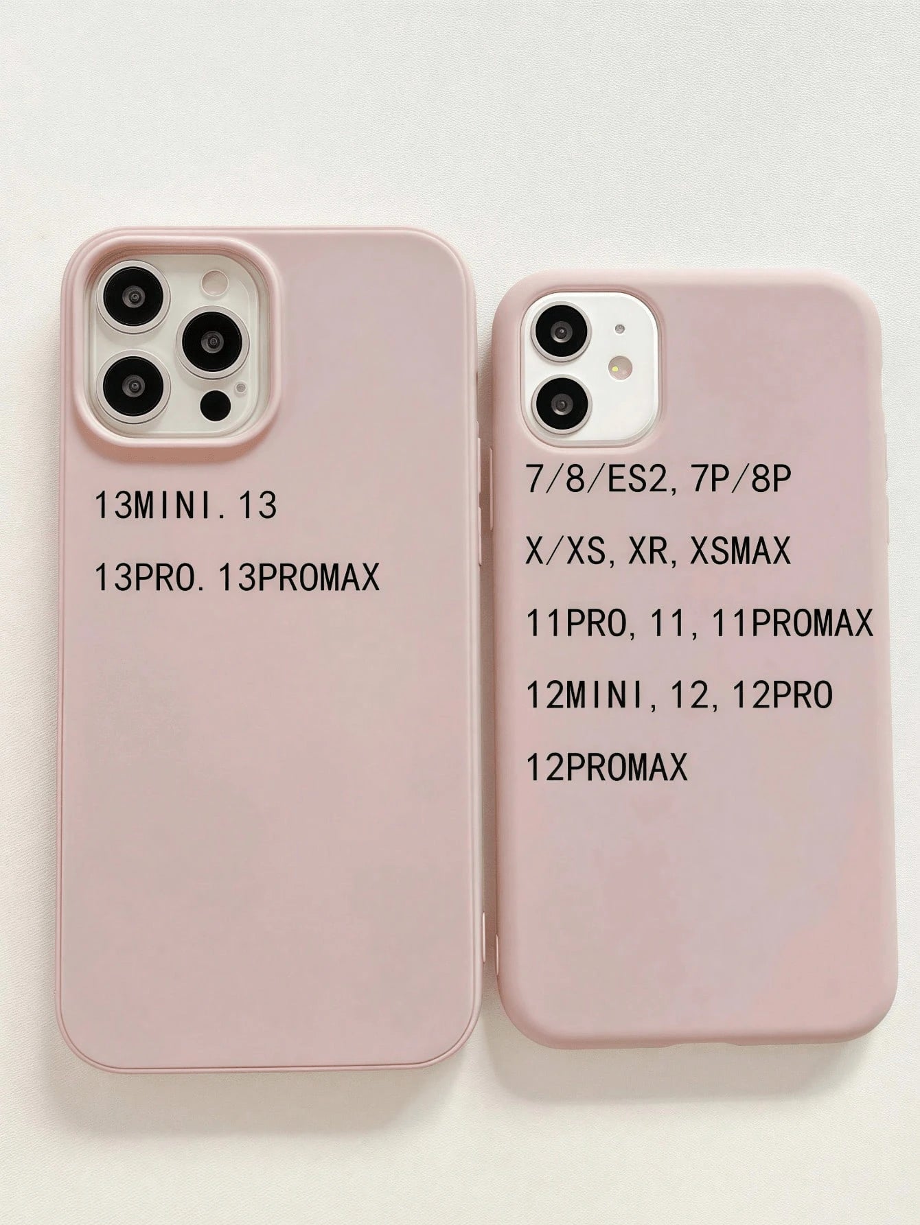 Solid Color Silicone TPU Cute Pink Matte Shockproof Large Hole Full Coverage Phone Case 1pc Compatible With Apple 17/16/15/14/13/12/11/XSMAX/X/XS/XR/7PLUS/8PLUS/7/8 Easter Spring Mom Birthday Annivers