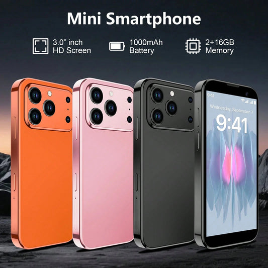 SOYES New 3G Mini Smartphone. Download Various Apps Via Wifi. 3.0 High-Definition Touch Screen Display. Boy/ Girl Premium Mobile Phone. Small Smartphone For Student. Pocket Miniphone, 2GB+16GB+Exp
