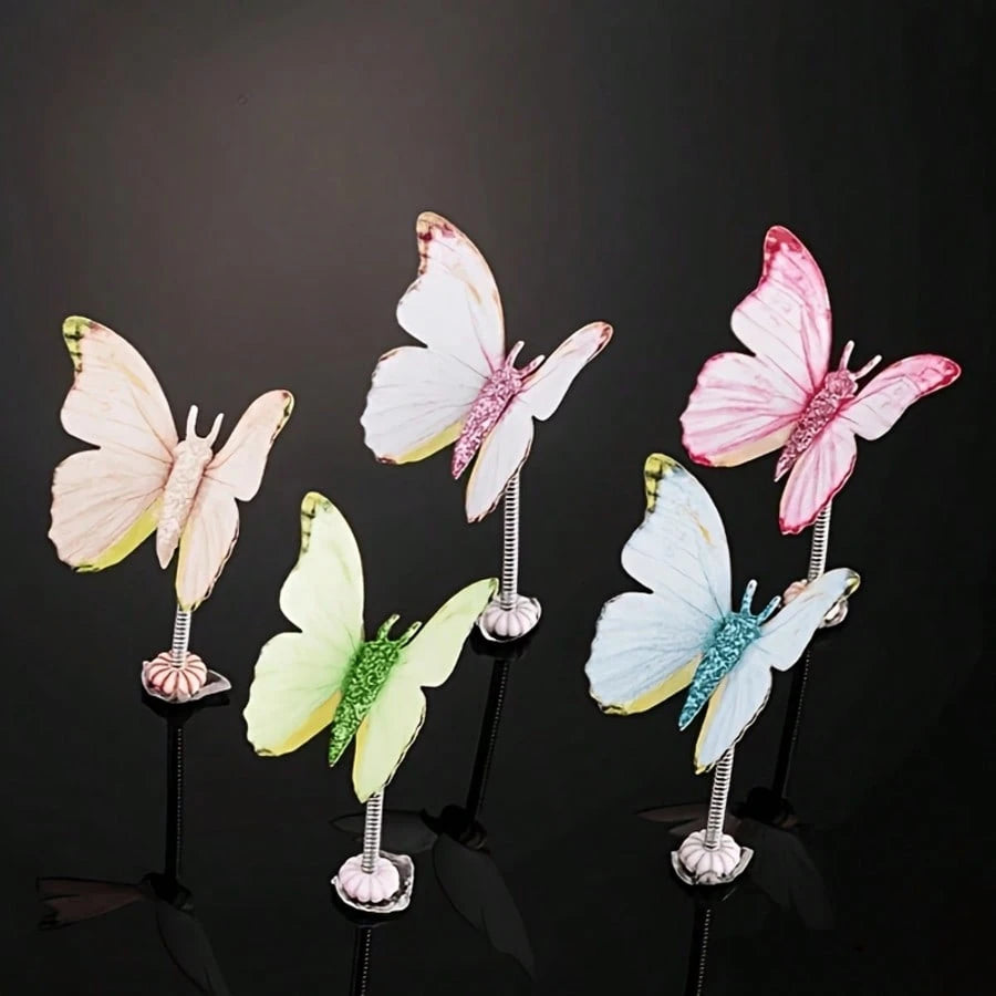 Sparkling Butterfly Car Decor, Fashion Ins Style Dashboard Decoration, Shiny Butterfly Interior Creative Accessory, Suitable For Car Decoration, Desktop Ornament, Exquisite Niche, Perfect For Personal