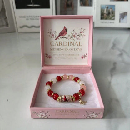 Spring Garden Hummingbird Beaded Bracelet Gift Set, Inspirational Charm Elastic Bracelet, Love And Peace Jewelry Gift