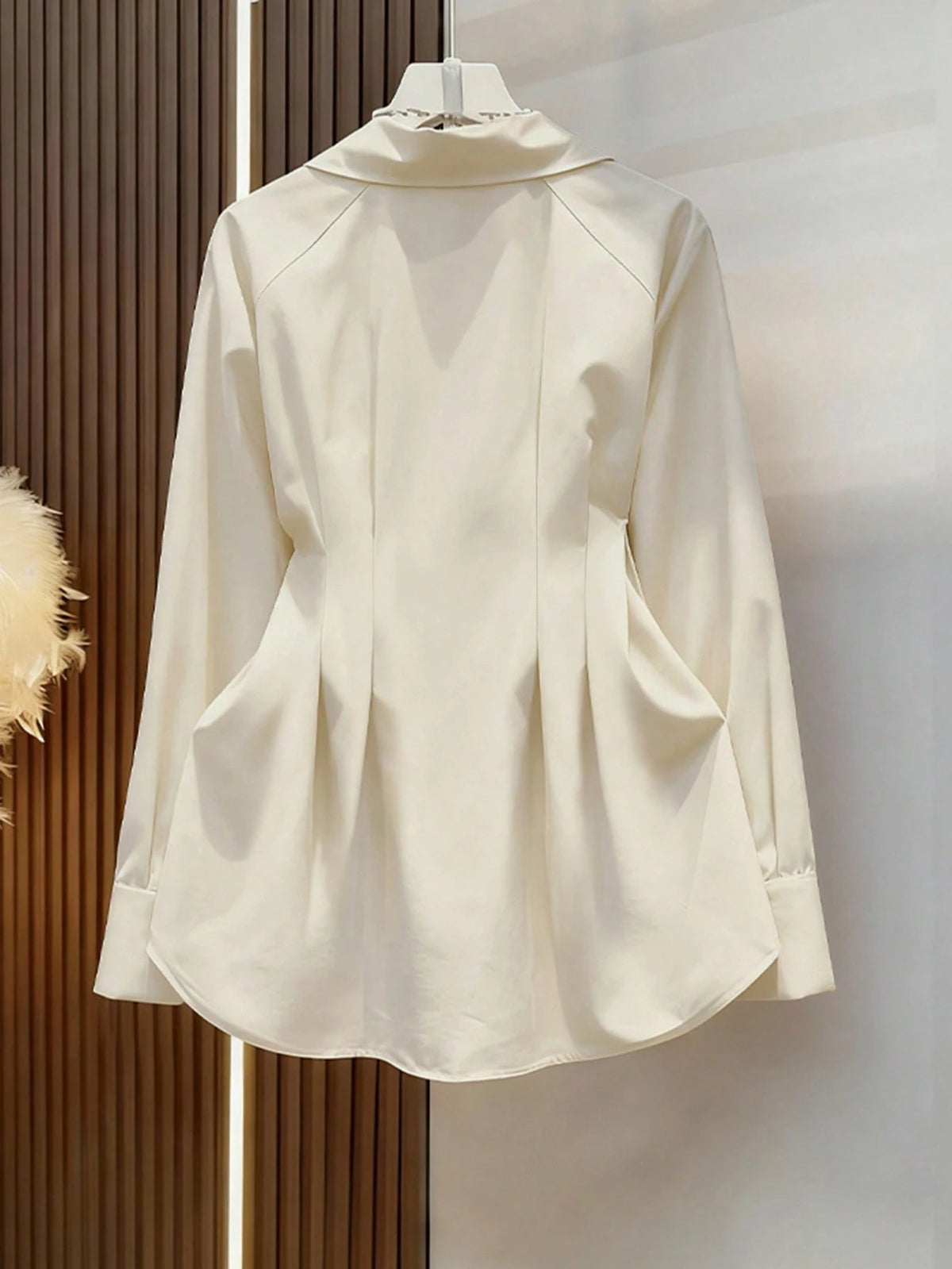 Spring/Summer Military Green Metal Buckle Raglan Long Sleeve Shirt, Vintage Bohemian Style For Wedding, Party And Commute