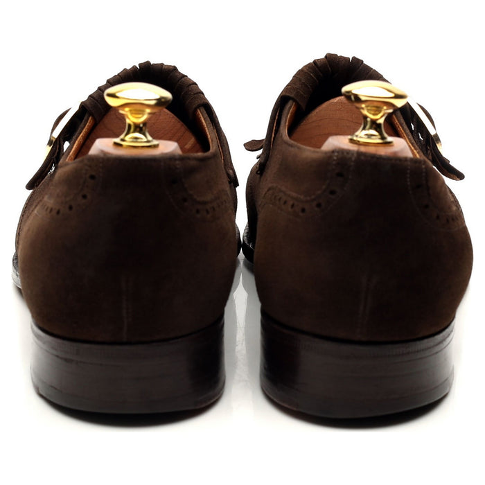 'Stafford' Brown Suede Monk Strap UK 8 F